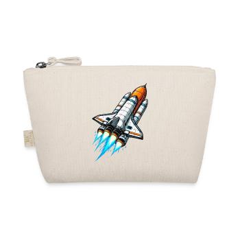 Spaceship Space Rocket - Organic Pouch - nature - Front