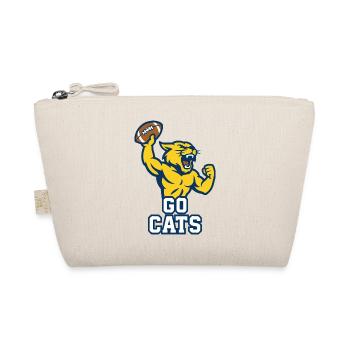 Go Cats Football Wildcat Maskottchen-Power-Design - Bio-Täschchen - Natur - Vorne