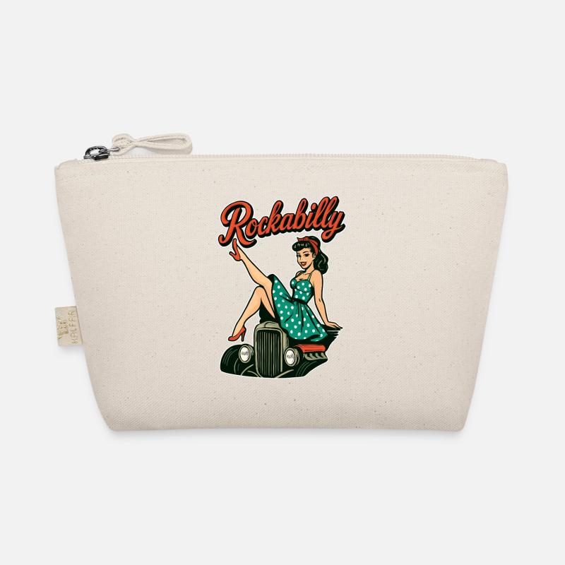 Rockabilly Oldtimer Hot Rod Pin Up 50er Geschenk Bio-Täschchen