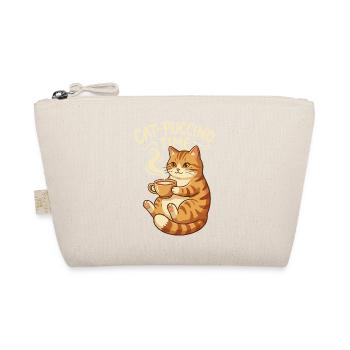 Cat-Puccino Zeit Katze Kaffee - Bio-Täschchen - Natur - Vorne