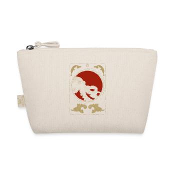 Octopus in the Red Moon – Art Deco Gold - Organic Pouch - nature - Front