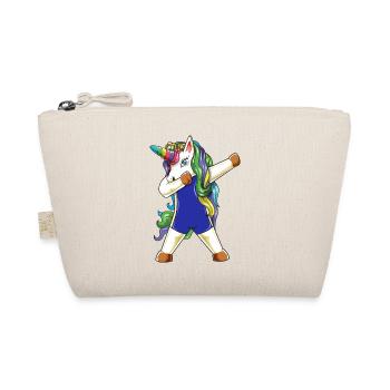 Dabbing Unicorn Swimmer Funny Summer Swimming - Organic Pouch - nature - Front