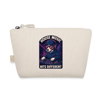 Jack Russell Terrier DJ Turntables House Gift - Organic Pouch - nature - Front