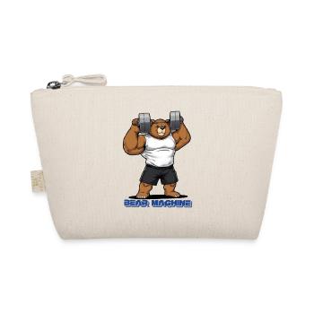 Bear Machine muscle bear in the gym - Organic Pouch - nature - Front