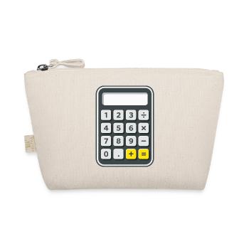 Calculator Costume Carnival Carnival Nerd - Organic Pouch - nature - Front