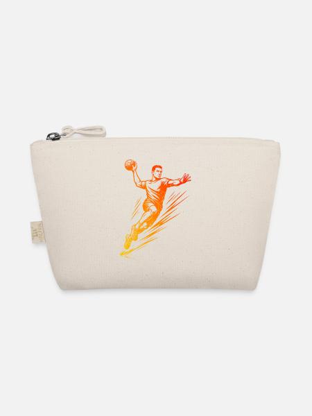 Modernes Handball Artwork für Männer - Bio-Täschchen - Natur