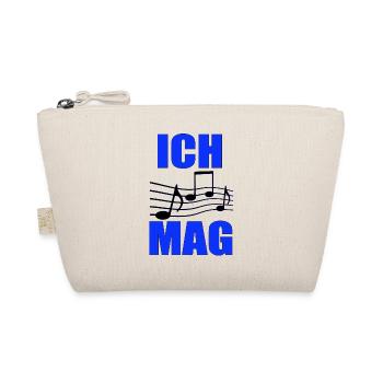 J’aime la musique : disposition des notes bleues - Trousse biologique - nature - Devant