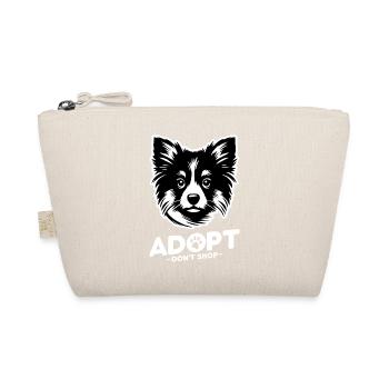Adopt don't shop 3 (dark) - Organic Pouch - nature - Front