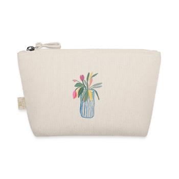 Colorful bouquet in vase tulips design - Organic Pouch - nature - Front