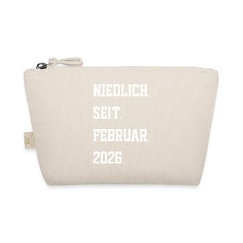 Geburt Februar 2026 - Bio-Täschchen - Natur - Vorne