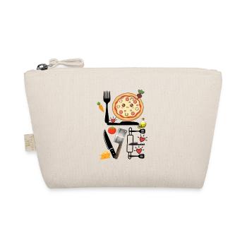 Plaisir de cuisine de pizzas de Kawaii, amour - Trousse biologique - nature - Devant