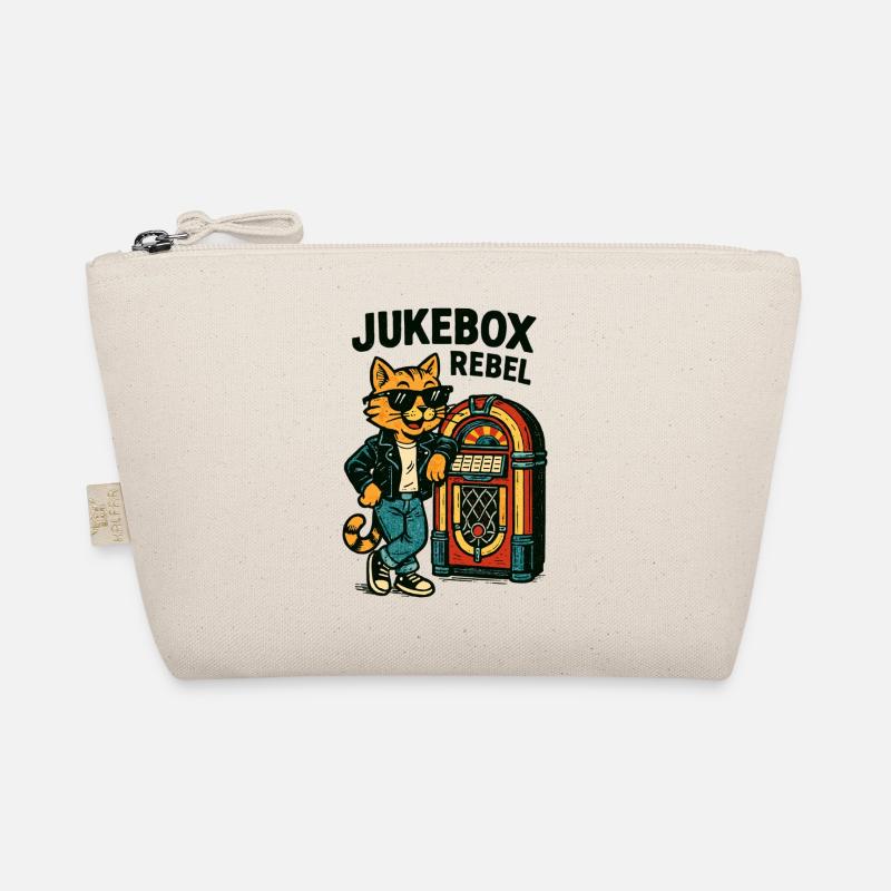 Jukebox Rebel : Un chat rétro cool dans le style comique Trousse biologique