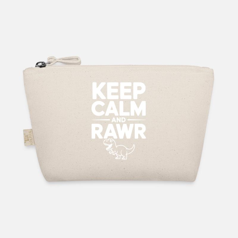 Keep Calm and Rawr Organic Pouch