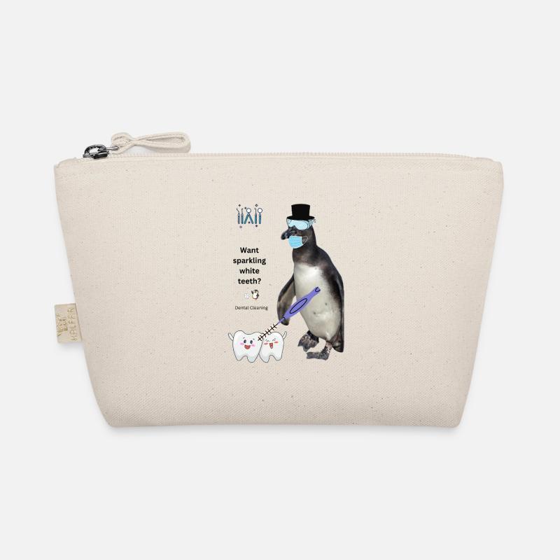 Funny Teeth Cleaning Design for Dental Practice Organic Pouch