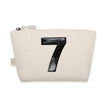 Black Marble Seven Motif - Organic Pouch - nature - Front
