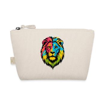 Colorful Wild Lion - Art Colors Pop - Organic Pouch - nature - Front