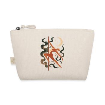 Abstract pole dancing woman in moonlight & starlight - Organic Pouch - nature - Front