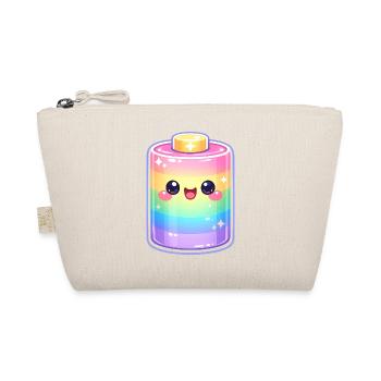 Kawaii Regenbogen Flaschenzauber - Bio-Täschchen - Natur - Vorne