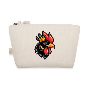 Rooster Head Crown - Organic Pouch - nature - Front