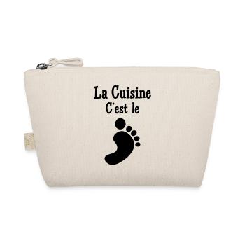 Cooking is the foot - Organic Pouch - nature - Front