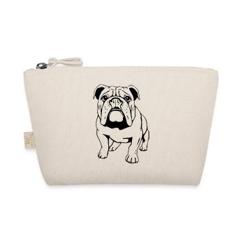 Bulldog black - Organic Pouch - nature - Front