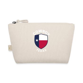 Cowboy Texas Shield Grafikdesign - Bio-Täschchen - Natur - Vorne