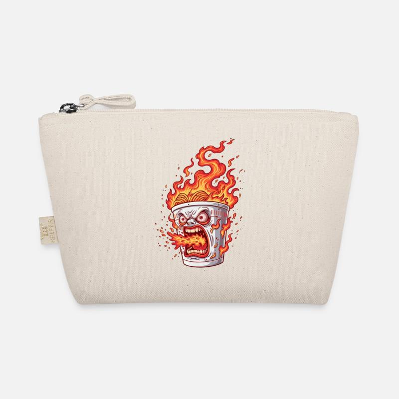 Noodle box with angry face Organic Pouch