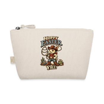 Retro Hase Howdy Ostern Kaninchen Ohren - Bio-Täschchen - Natur - Vorne