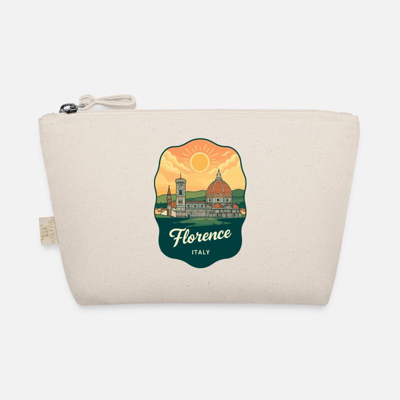 Badge de voyage rétro Sunset de Florence Duomo Trousse biologique