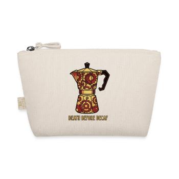 Tod vor entkoffeiniertem Moka-Topf-Zyklus-Tattoo - Bio-Täschchen - Natur - Vorne