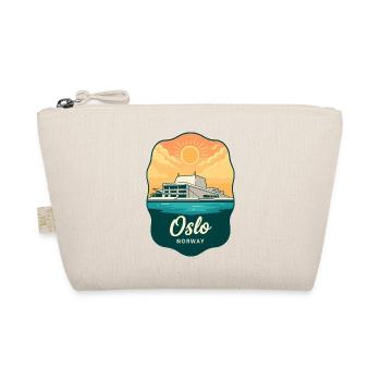 Oslo Opera House Retro Sunset Badge - Organic Pouch - nature - Front