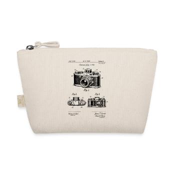 vintage camera blueprint patent - Organic Pouch - nature - Front