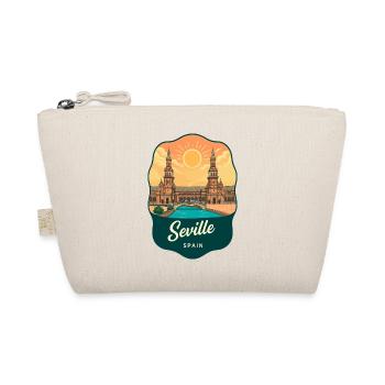 Écusson vintage de la Plaza de España de Séville - Trousse biologique - nature - Devant