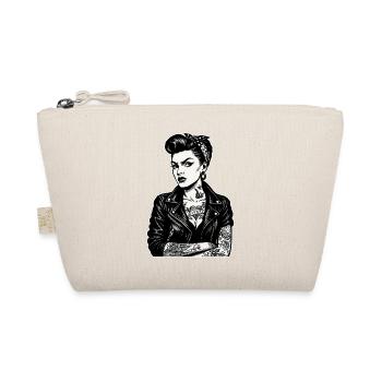 Rockabilly Pin-Up: 50s Outlaw Girl mit Tattoos - Bio-Täschchen - Natur - Vorne