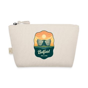 Belfast Titanic Vintage Travel Badge - Organic Pouch - nature - Front