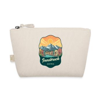 Innsbruck Alps Vintage Sunset Badge - Organic Pouch - nature - Front