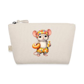 Une souris mignonne en vacances d’été - Trousse biologique - nature - Devant