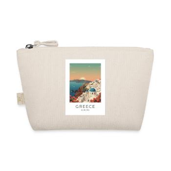 Santorini Sunset Coastal View - Organic Pouch - nature - Front