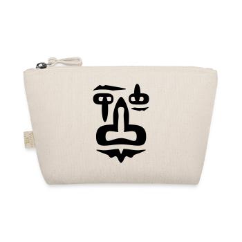 Tribal Face Fantasy Face - Organic Pouch - nature - Front