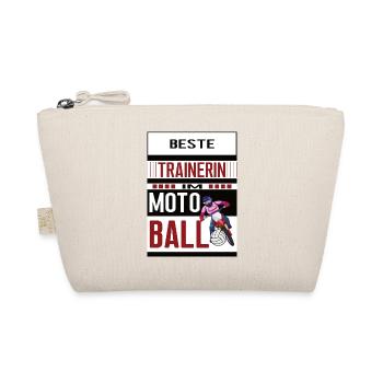 Motoball Trainerin Beste Motoballtrainerin Coach - Bio-Täschchen - Natur - Vorne