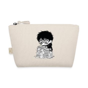 Sticker Burnout Étudiant Livres Noir et Blanc - Trousse biologique - nature - Devant
