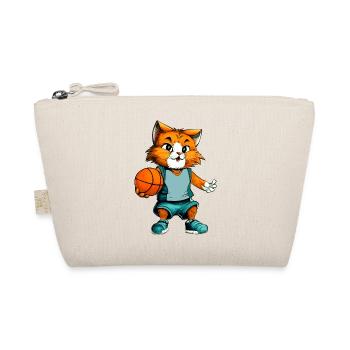 Basketball Cat - Organic Pouch - nature - Front