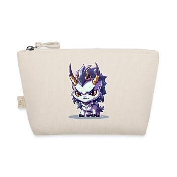 Petit Dragon Cornu de style Chibi - Trousse biologique - nature - Devant