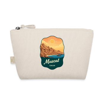 Badge de voyage vintage Sunset de Mascate Oman - Trousse biologique - nature - Devant
