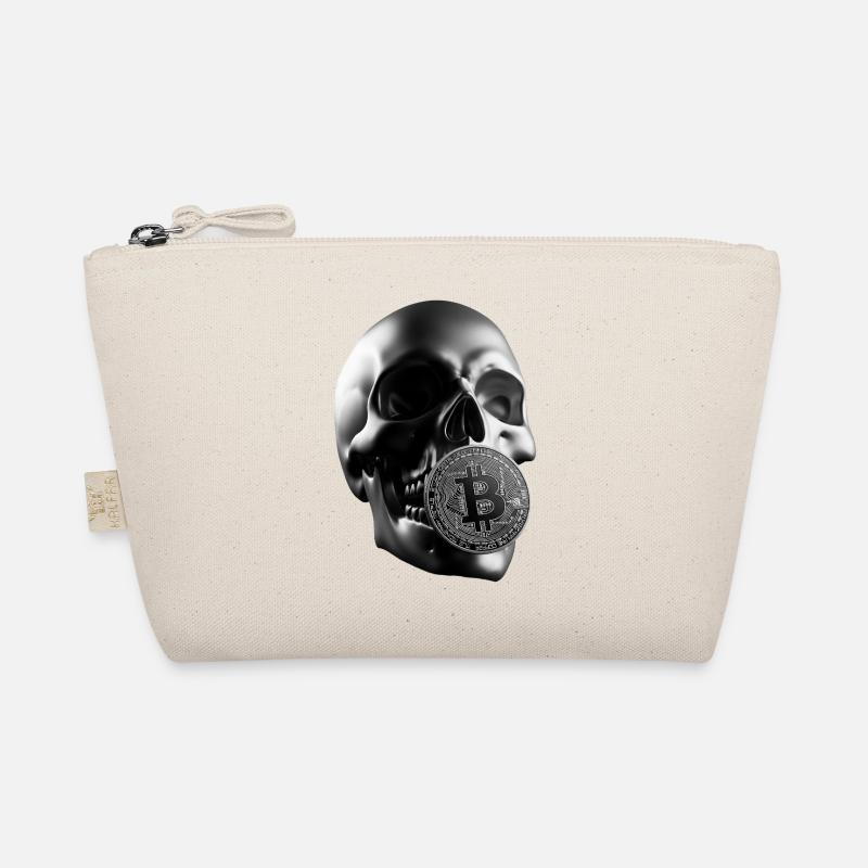 Bitcoin Skull Skull Crypto Design Trousse biologique