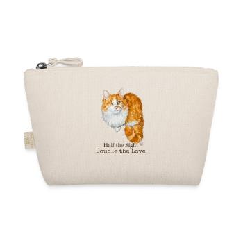 Half the Sight Double the Love - Organic Pouch - nature - Front
