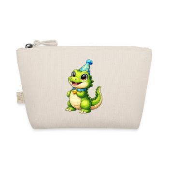 Little Party Crocodile - Organic Pouch - nature - Front