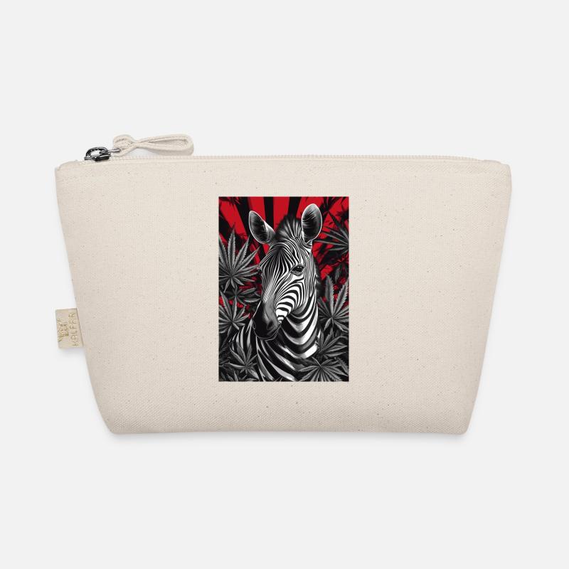Zebra im Cannabis-Dschungel Bio-Täschchen