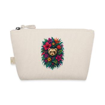 Ferret Tropical Exotic Hibiscus Flowers - Organic Pouch - nature - Front