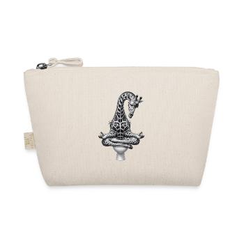 Zen Giraffe Meditates on Toilet - Organic Pouch - nature - Front